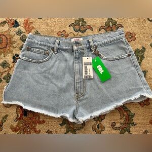 NWT ✨ ERL Women's Light Blue Cropped Denim Shorts, Size M (fits like size 4-6)